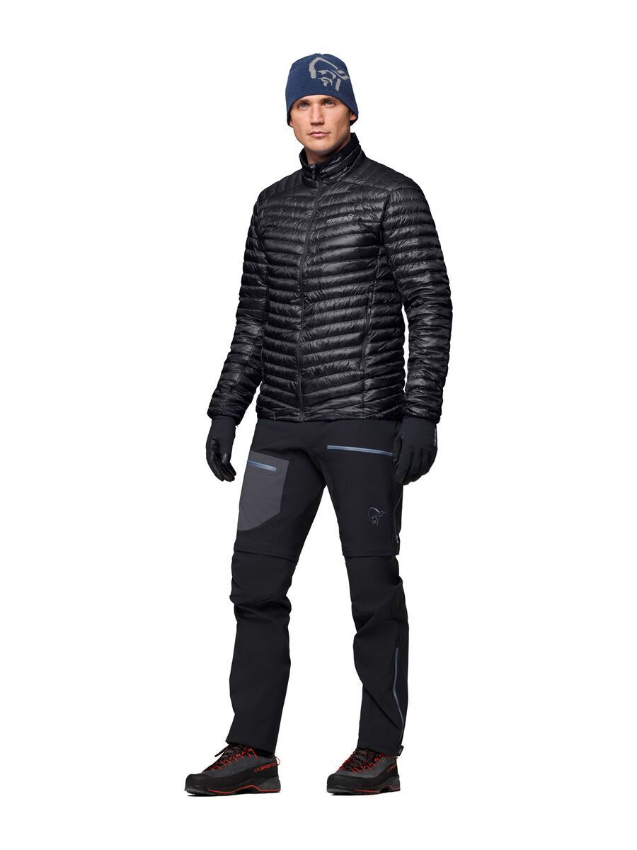 Norrona trollveggen down800 super light Jacket M's, caviar black - Bild 6
