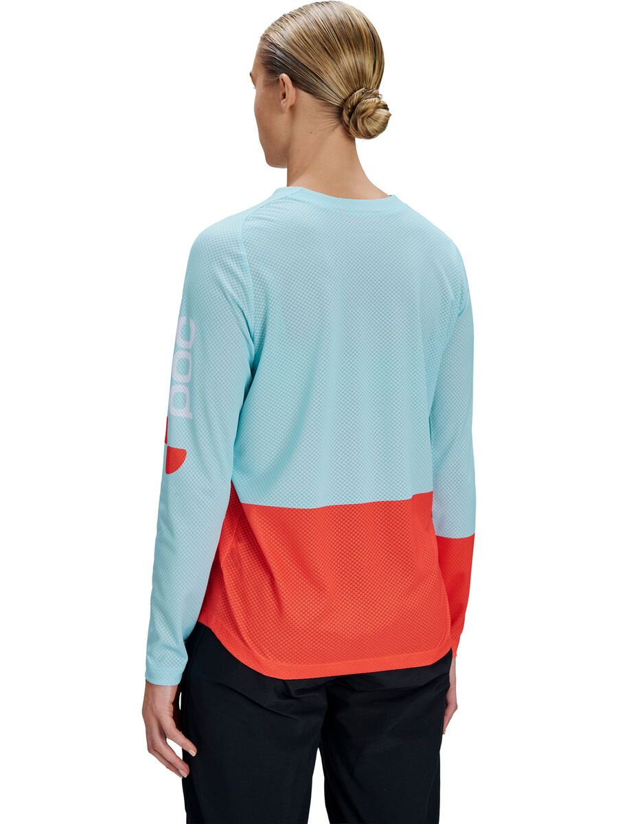 POC W's Motion Air Long Sleeve MTB Jersey, lazurite blue/carnelian orange - Bild 4