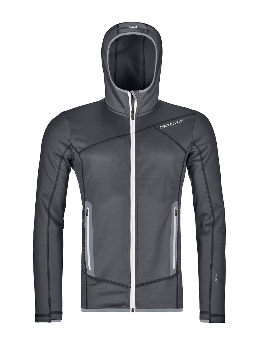 Ortovox Merino Fleece Hoody M, black steel - Bild 1