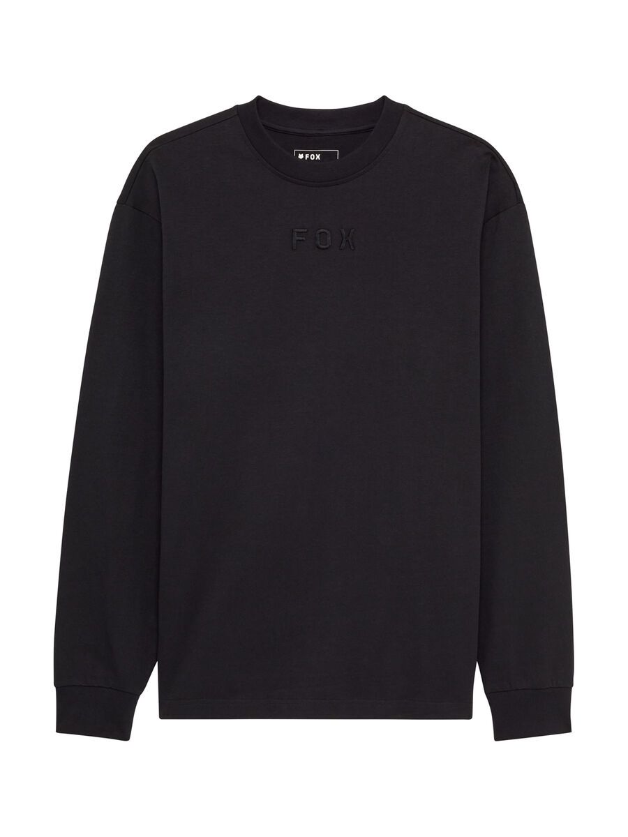 Fox Wordmark Oversized Long Sleeve Tee, black - Bild 1