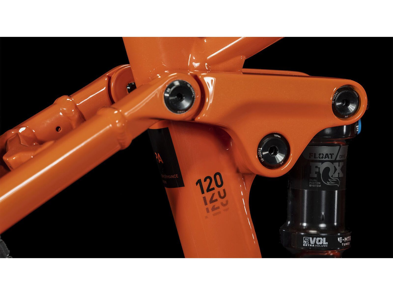 Cube Stereo Hybrid 120 Race 750 27.5, fireorange´n´black - Bild 7