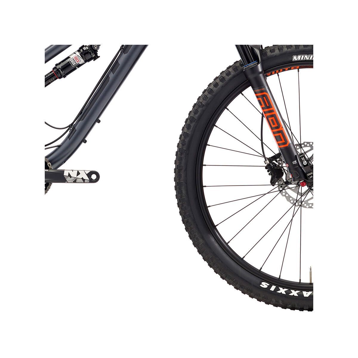 Kona Process 153 SE, matt charcoal w/ black & orange decals - Bild 4