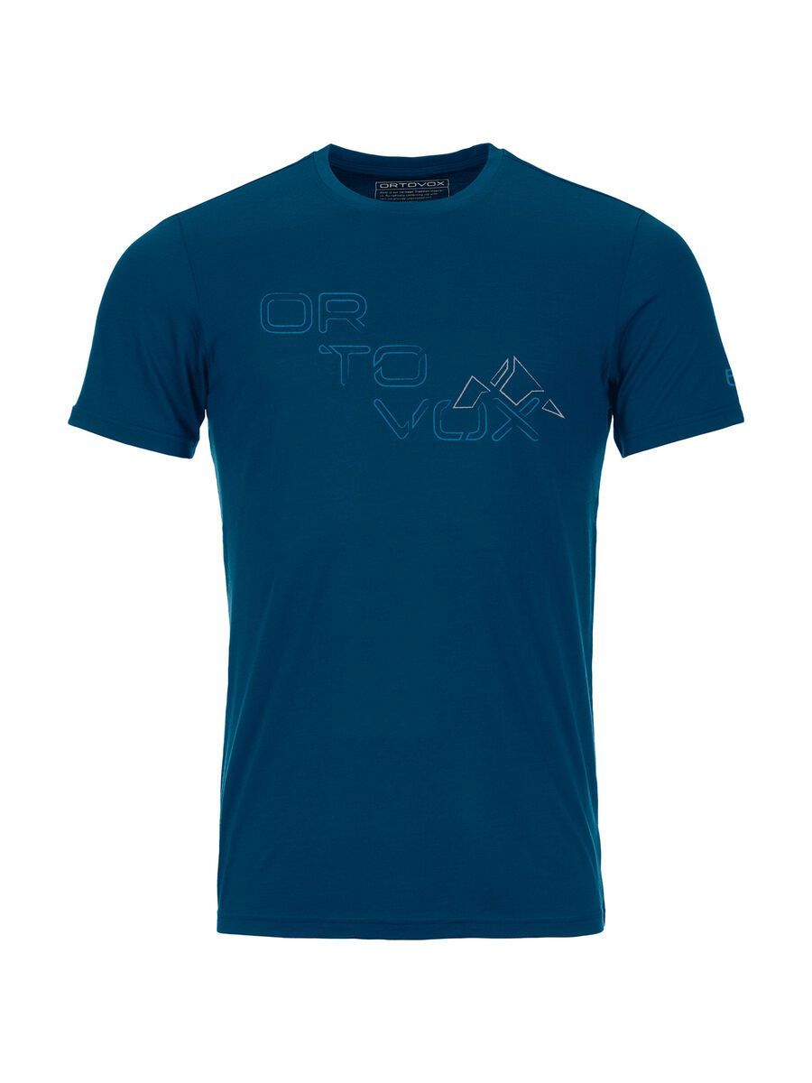 Ortovox 185 Merino Tangram Logo TS M, petrol blue - Bild 1