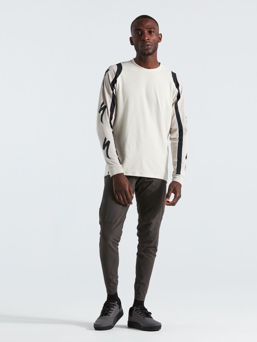 Specialized Men's Trail Long Sleeve Jersey, white mountains - Bild 6