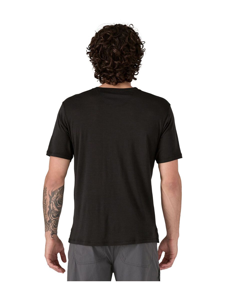 Patagonia Men's Cap Cool Merino Blend Graphic Shirt Heritage Header, black - Bild 2