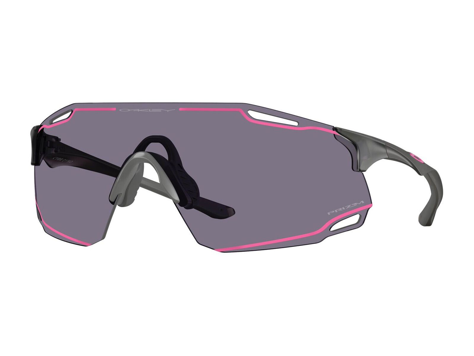 Oakley Cybr Dyno, Prizm Grey w/ Pink Ink / matte grey smoke - Bild 1