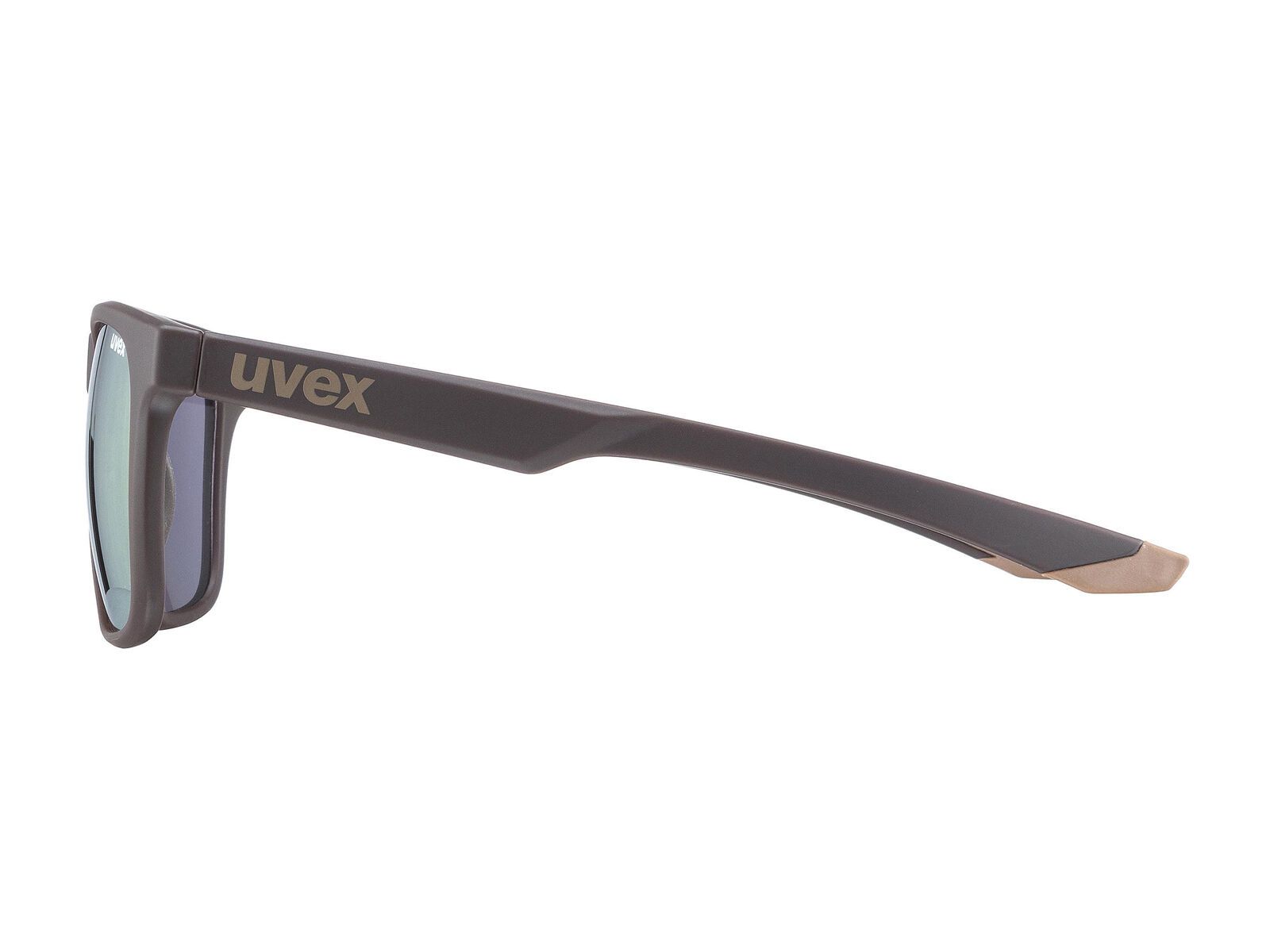 uvex lgl 42, brown mat/Lens: mirror gold - Bild 2