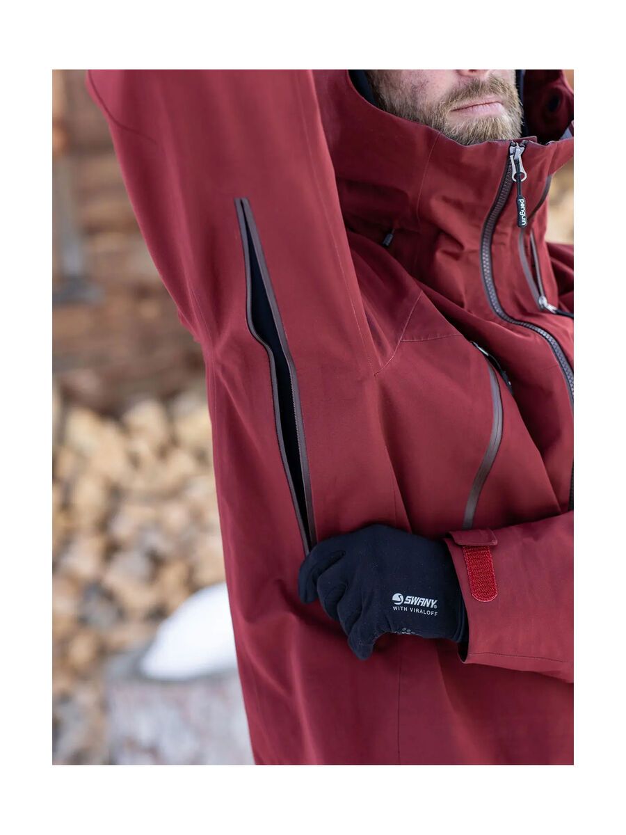 Penguin Männer 3 Lagen Dermizax Shell Jacke, mahagony red - Bild 8