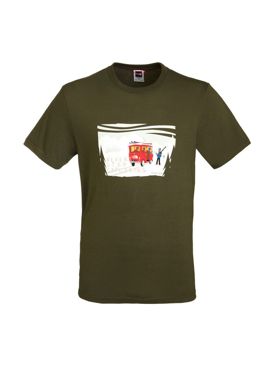 The North Face Mens SS Never Stop Exploring Series Tee, Forest Night Green - Bild 1
