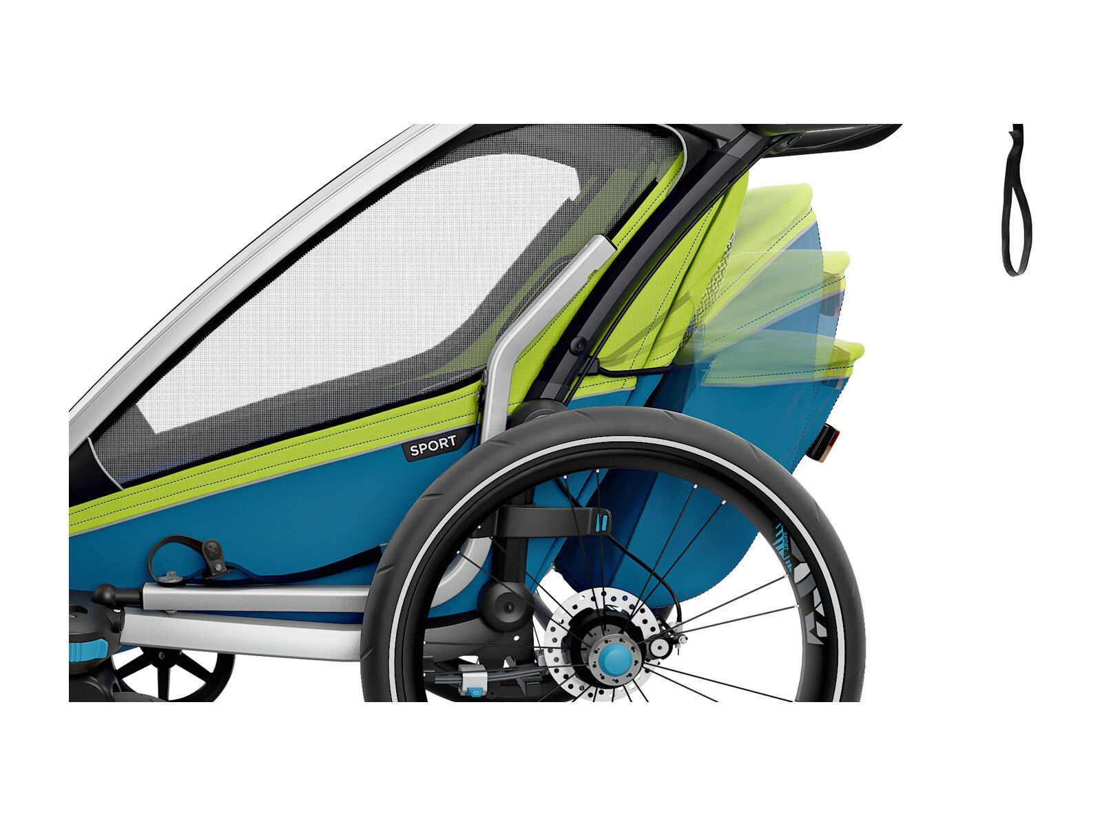 Thule Chariot Sport 2, chartreuse - Bild 8