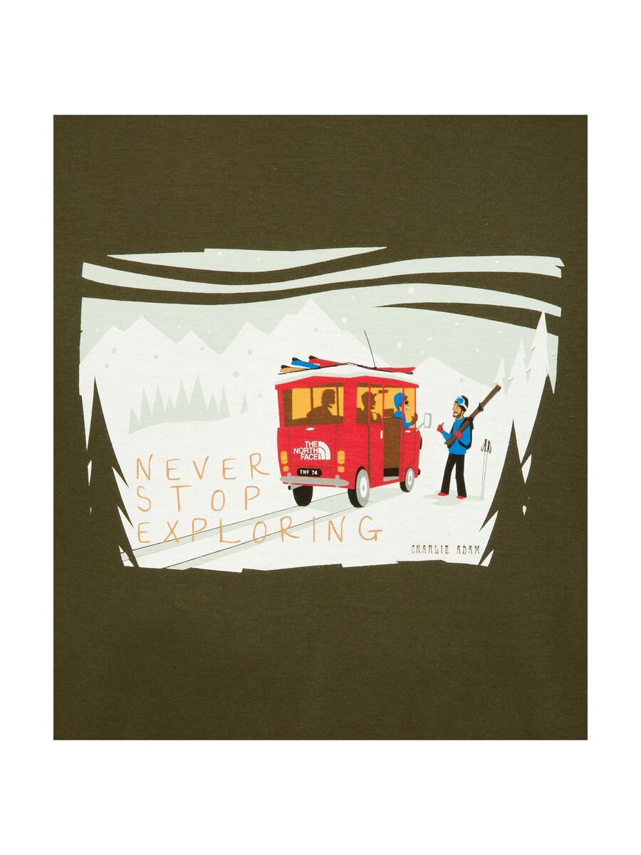 The North Face Mens SS Never Stop Exploring Series Tee, Forest Night Green - Bild 5
