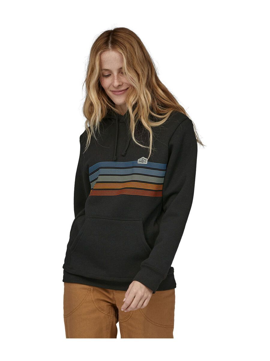 Patagonia Line Logo Ridge Stripe Uprisal Hoody, ink black - Bild 2