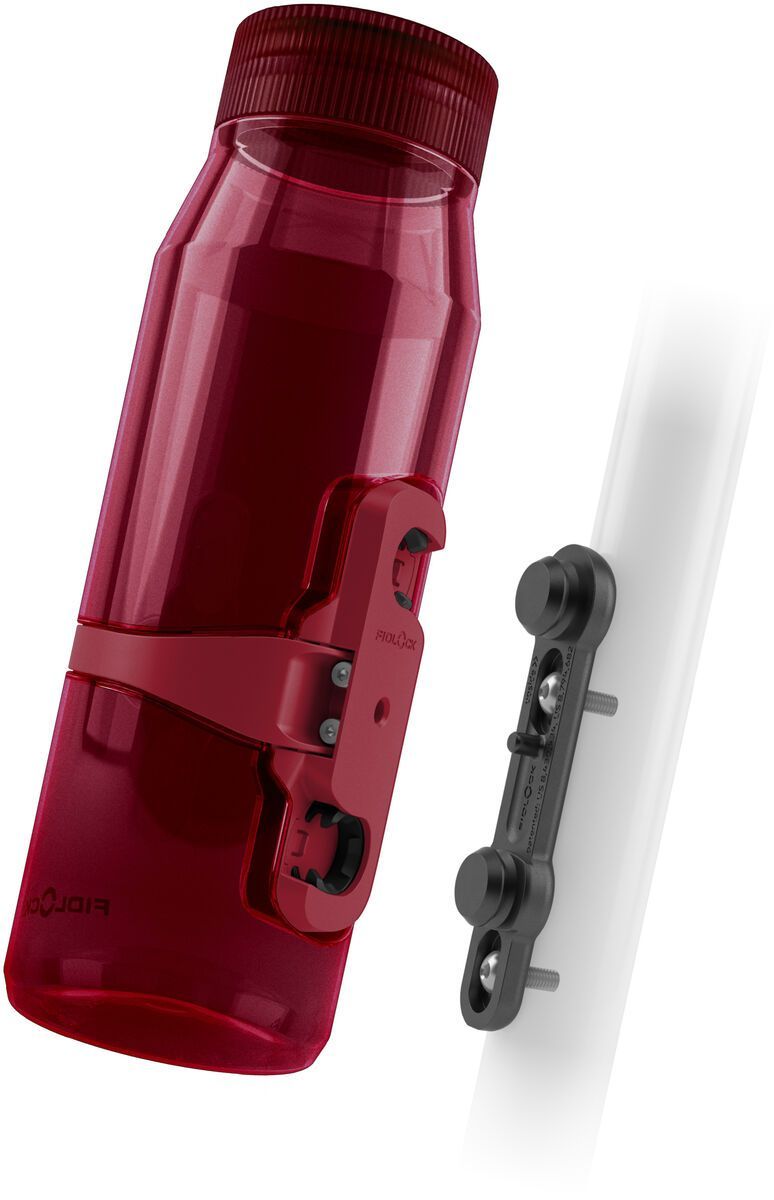 Fidlock Twist Bottle 700 Life + Bike Base, trans. dark red - Bild 1