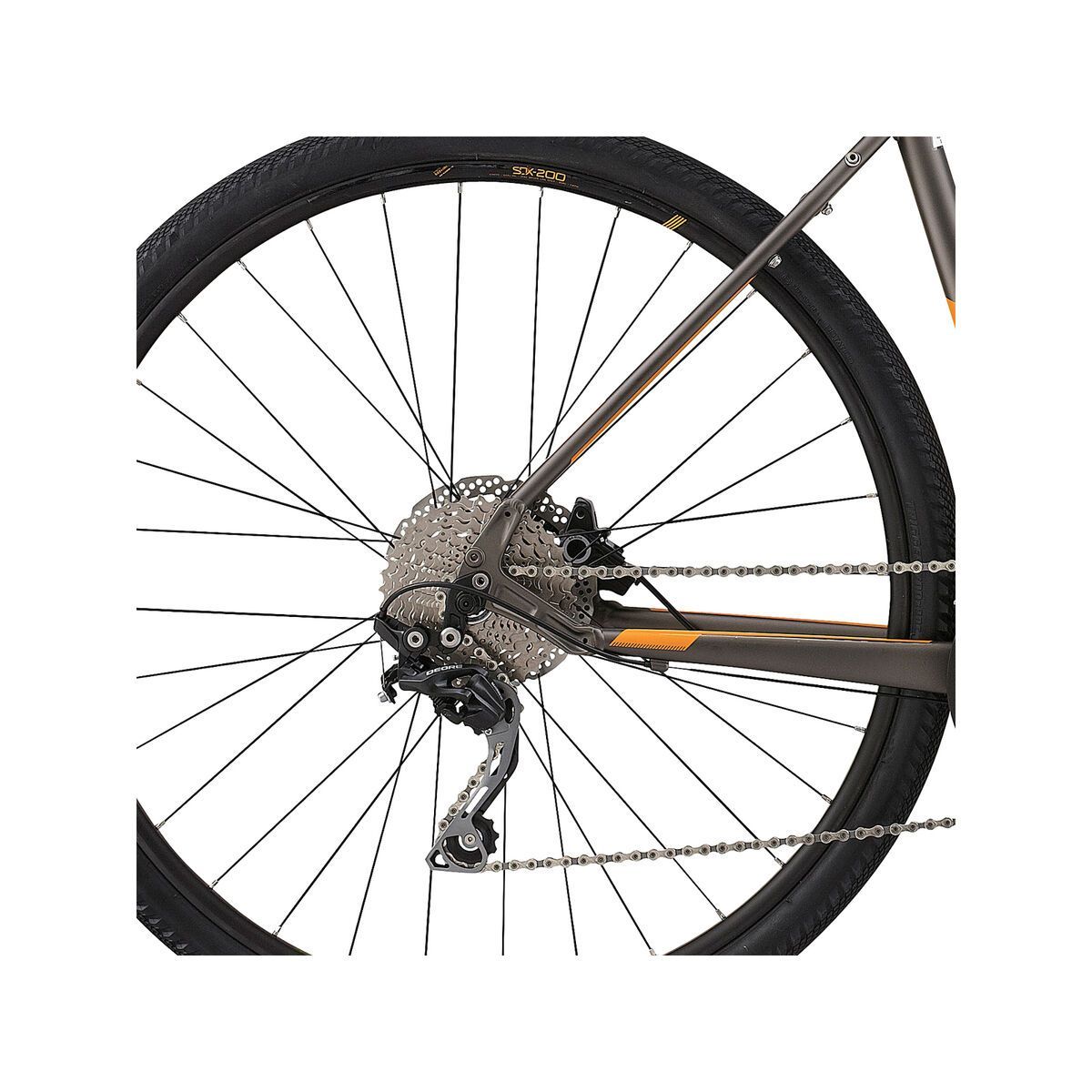 Specialized Crosstrail Elite Disc, satin gunmetal/orange/black - Bild 4