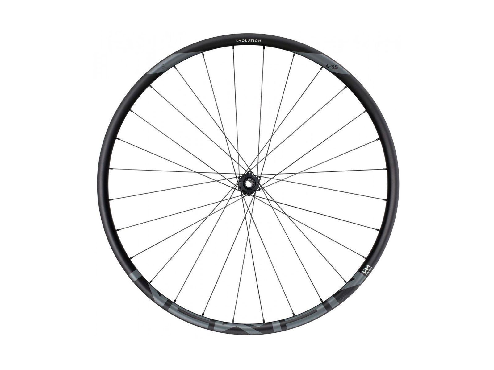 Newmen Evolution SL A.35 6-Loch - 27.5 / 15x110 mm Boost, black / silver hub - Bild 2