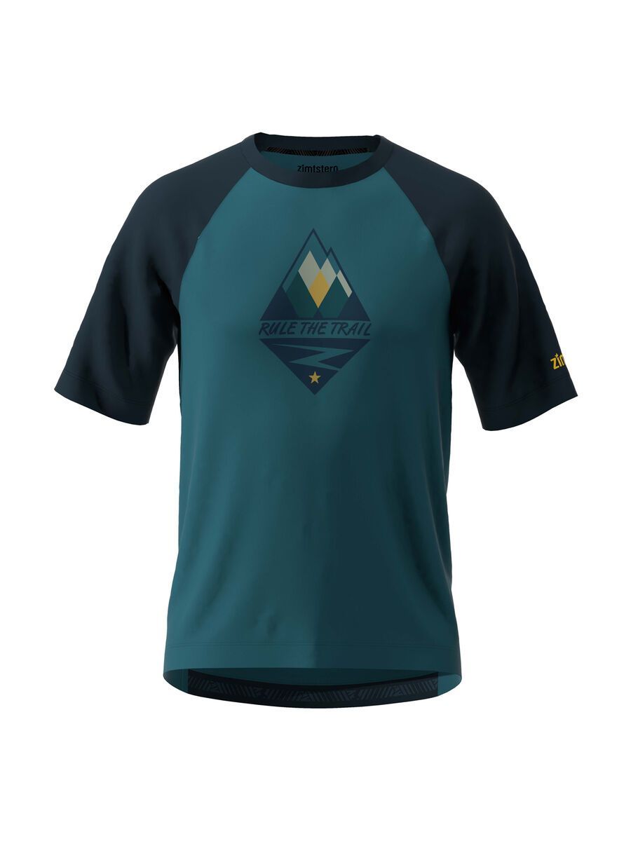 Zimtstern PureFlowz Shirt SS, blue steel/french navy/mimosa - Bild 1