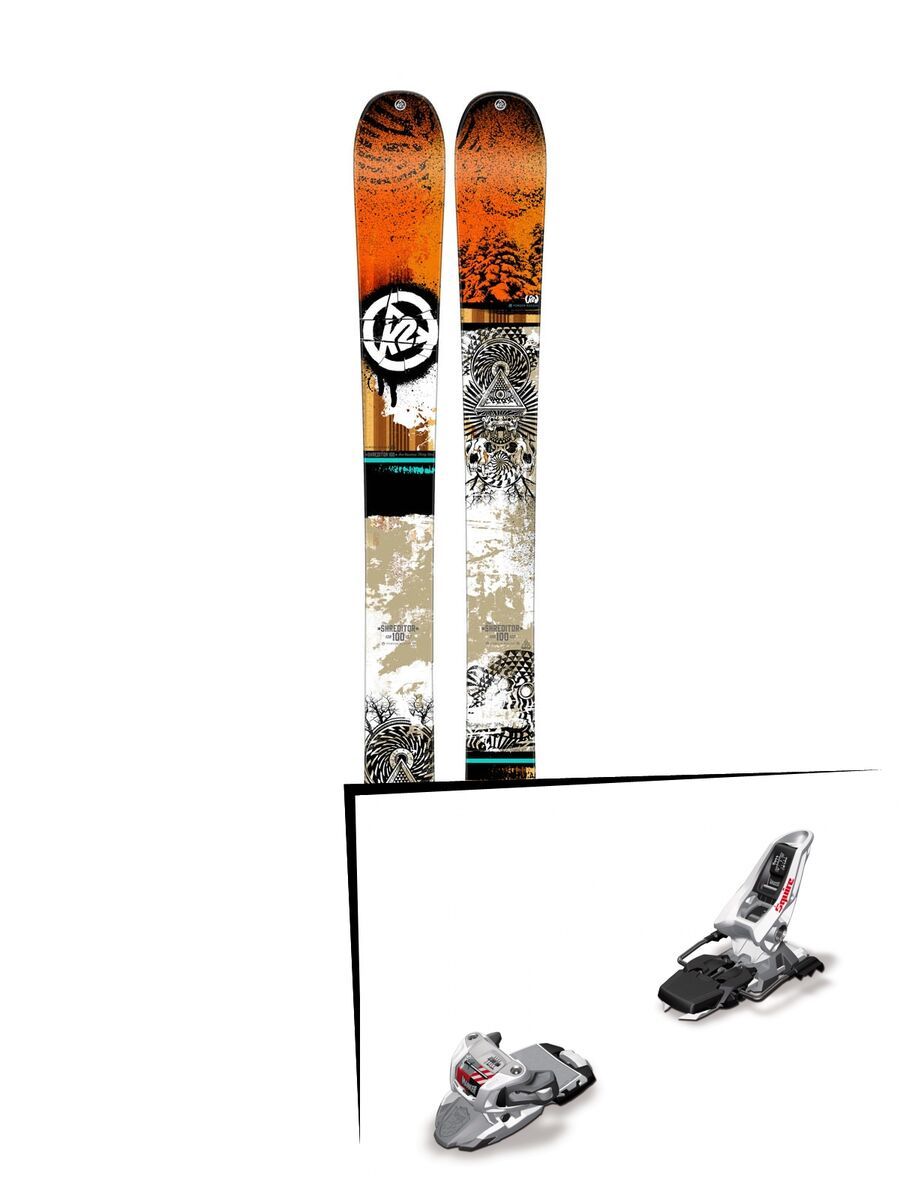 K2 SKI Set: Shreditor 100 JR 2015 + Marker Squire 11 - Bild 1