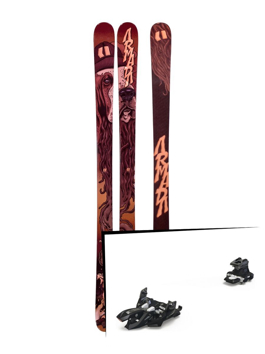 Set: Armada BDog 2019 + Marker Alpinist 9 black/titanium - Bild 1