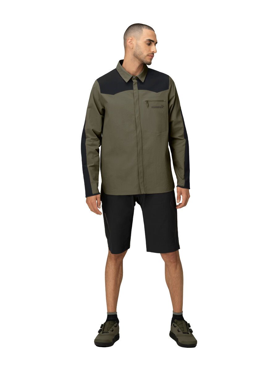 Norrona skibotn flex1 Shirt M's, olive night - Bild 3