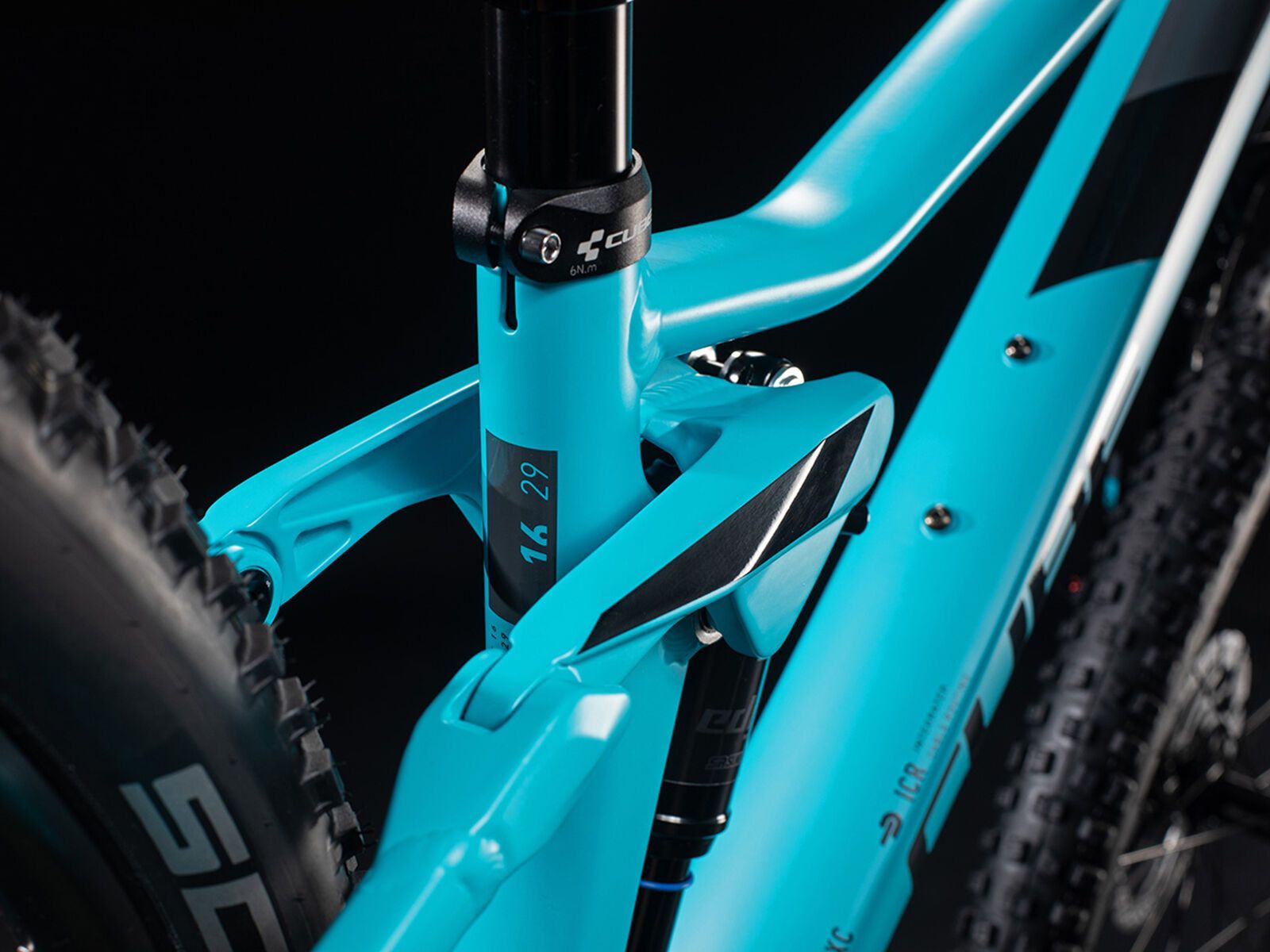 Cube Sting WS 120 EXC 27.5, turquoise´n´black - Bild 3