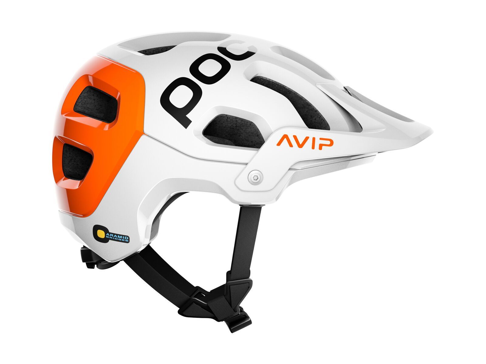 POC Tectal Race NFC SPIN AVIP, hydrogen white/fluorescent orange - Bild 4