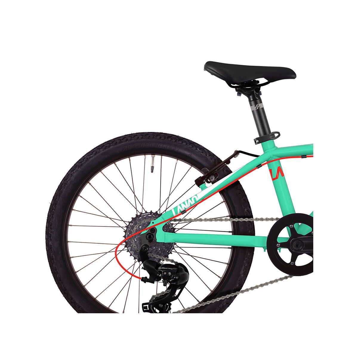 Ghost Lanao 2.0 AL, jade blue/star white/neon red - Bild 6