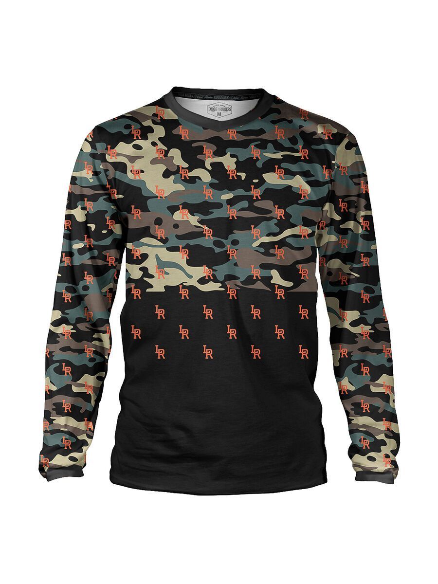 Loose Riders C/S Jersey LS Monogram Camo, camo/black - Bild 1