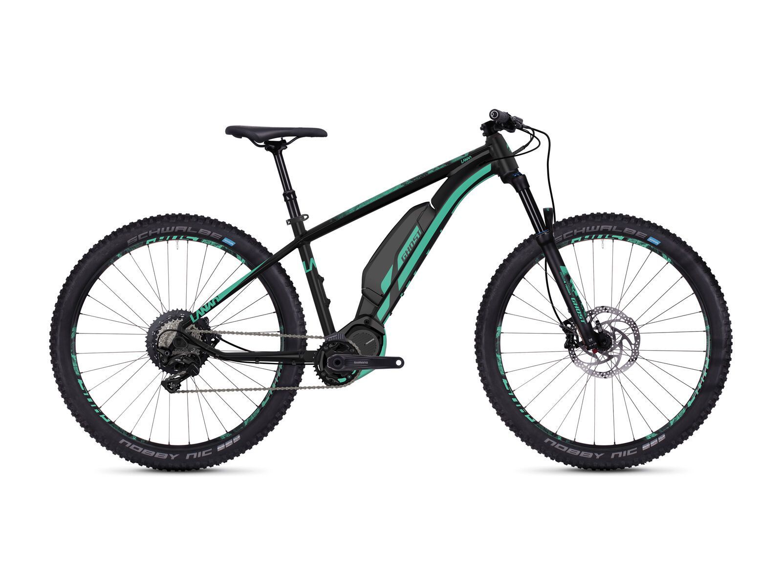 Ghost Hybride Lanao S4.7+ AL, night black/jade blue - Bild 1
