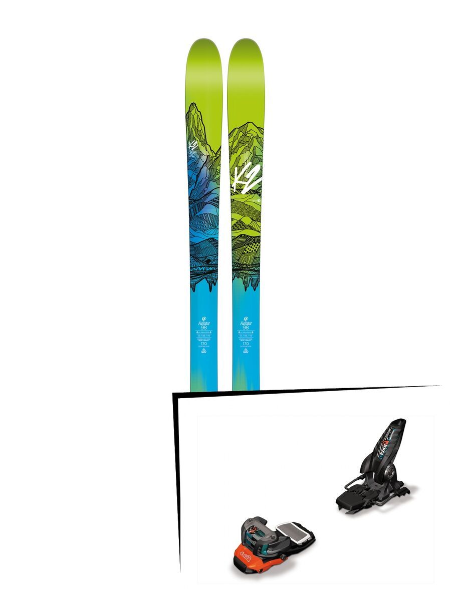 K2 SKI Set: FulLUVit 98 Ti 2016 + Marker Lord S.P.14 - Bild 1