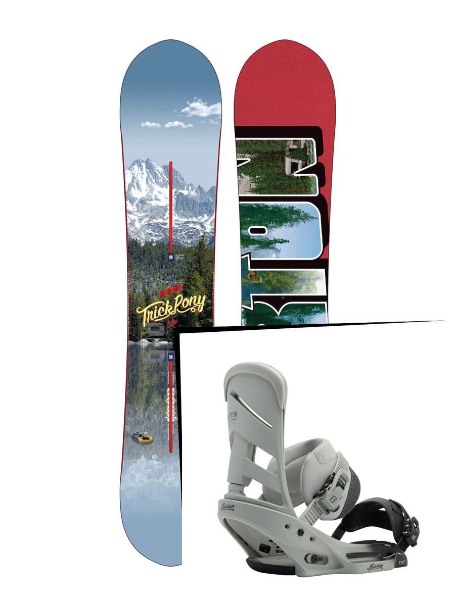 Set: Burton Trick Pony 2015 +  Mission EST (1191269S) - Bild 1