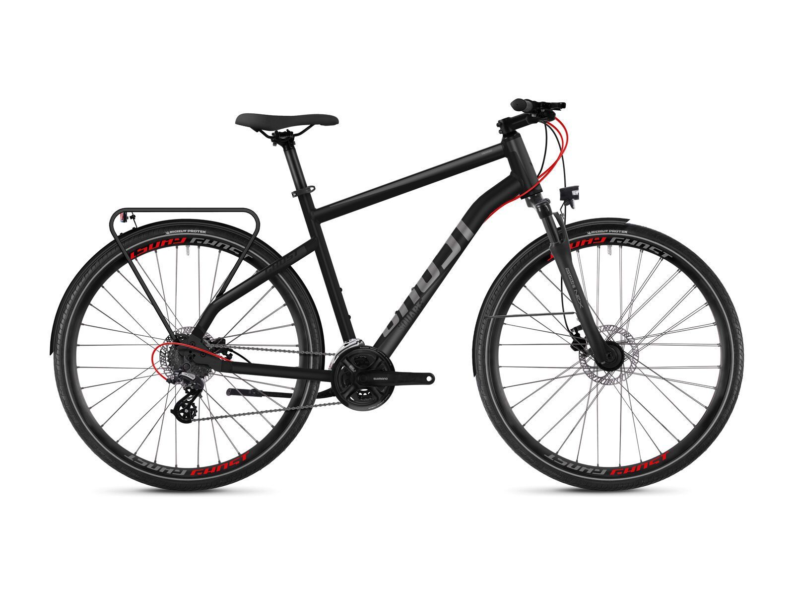 Ghost Square Trekking 2.8 AL, night black/titanium gray/riot red - Bild 1