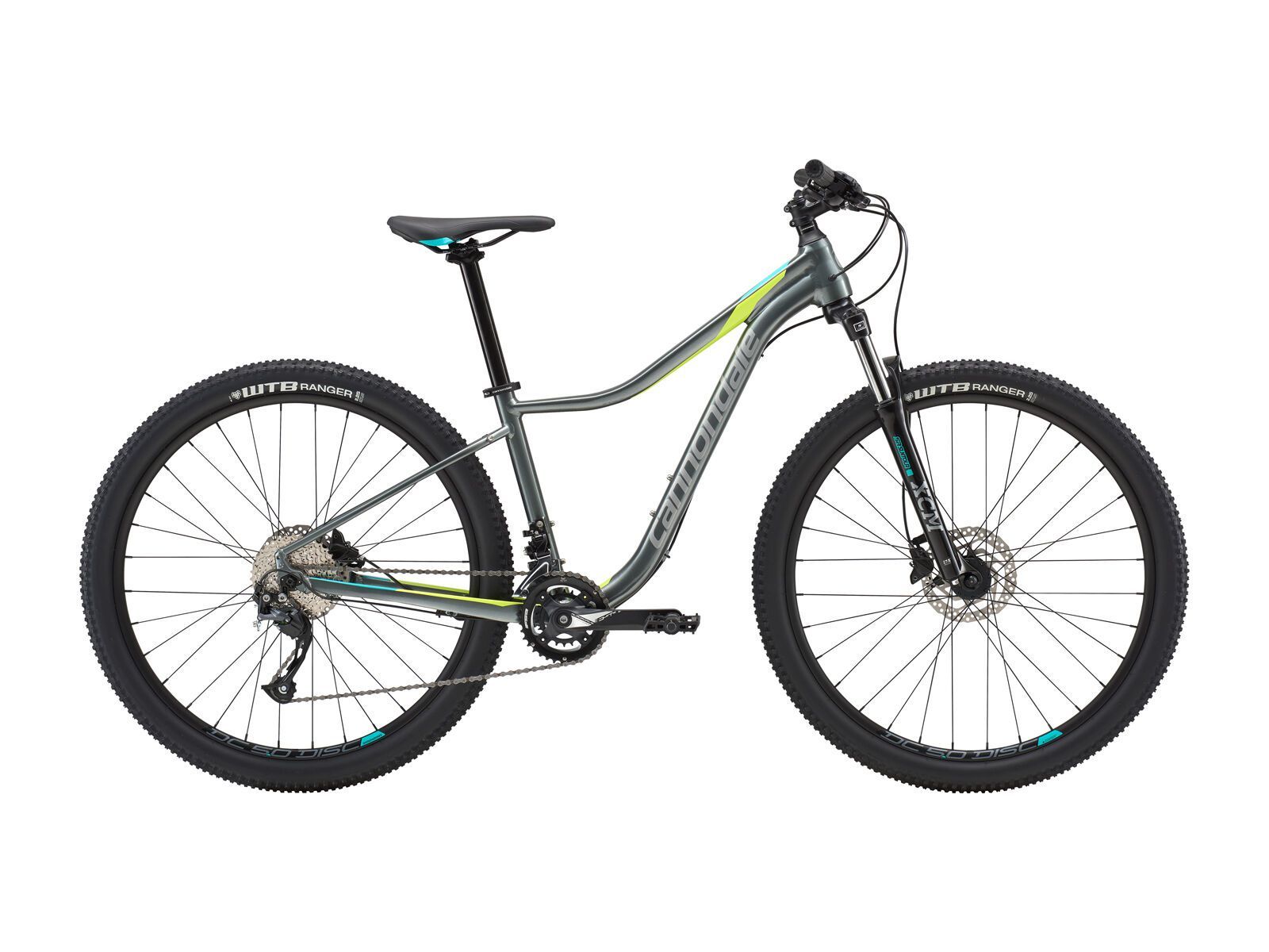 Cannondale Trail Women's 3, charcoal gray w/fine silver, turquoise and volt - gloss (GRY) - Bild 1