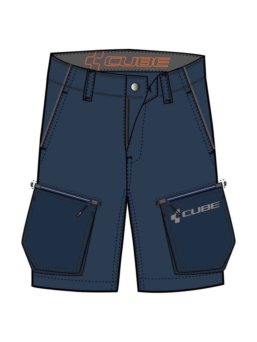Cube Canvas Shorts, blue - Bild 1