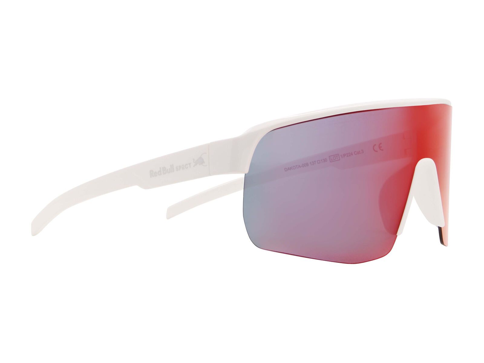 Red Bull Spect Eyewear Dakota, Brown-Red Mirror / shiny white - Bild 1