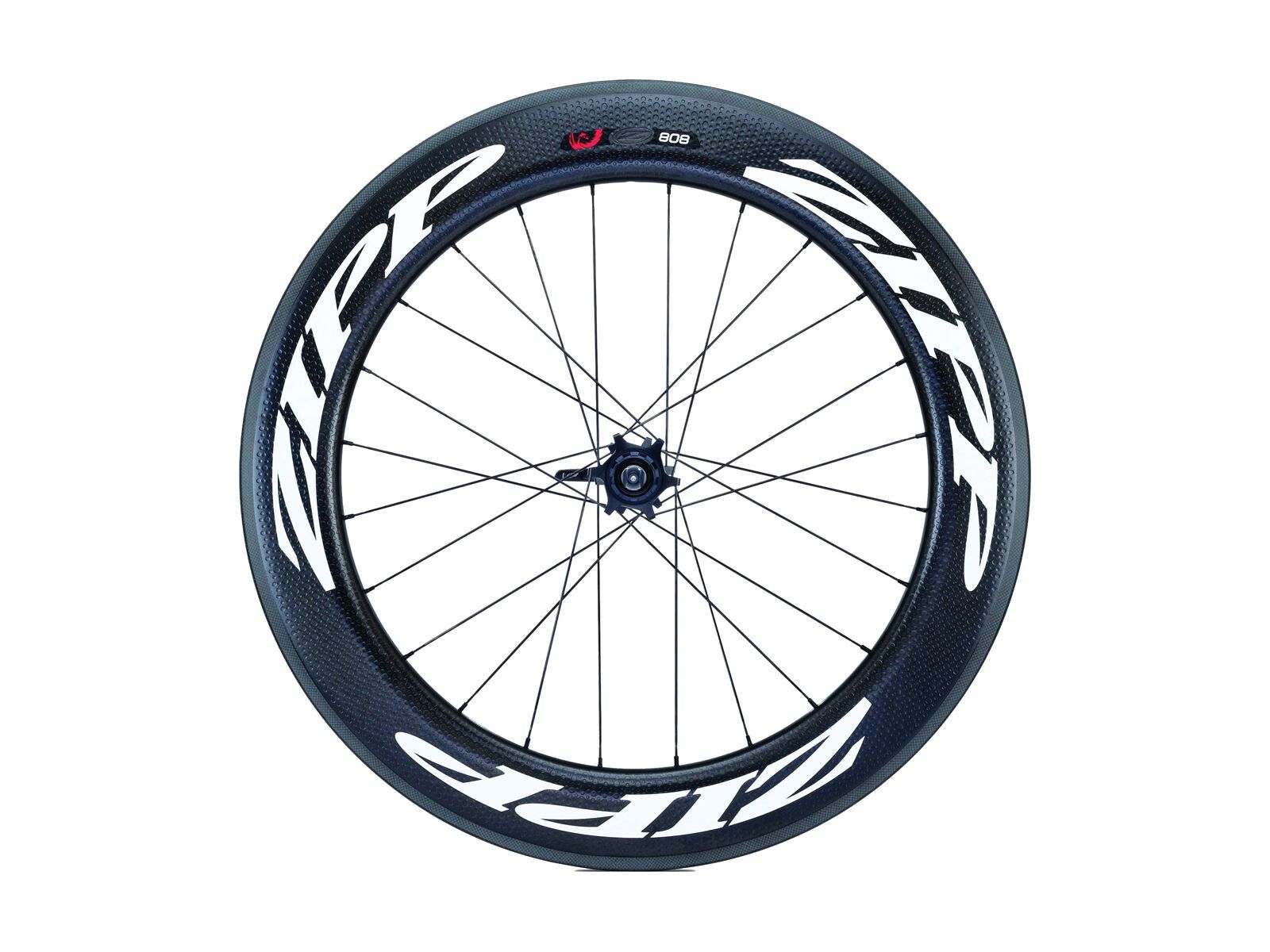 Zipp 808 Firecrest Carbon Clincher, schwarz / weiße Aufkleber - Bild 2