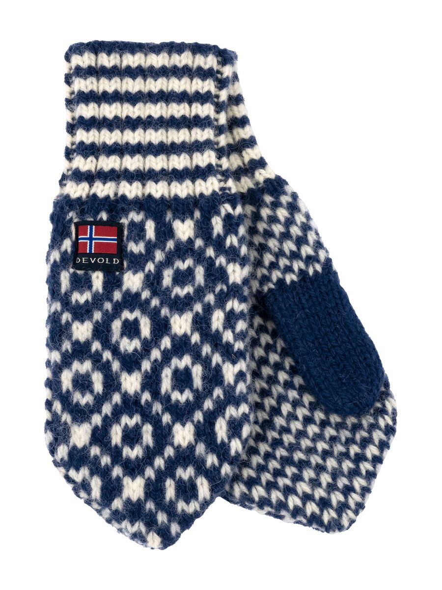 Devold Svalbard Wool Mitten, night/offwhite - Bild 1