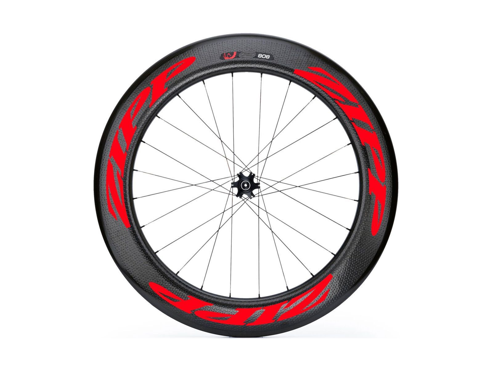 Zipp 808 Firecrest Carbon Clincher Disc-brake, schwarz/rot - Bild 1
