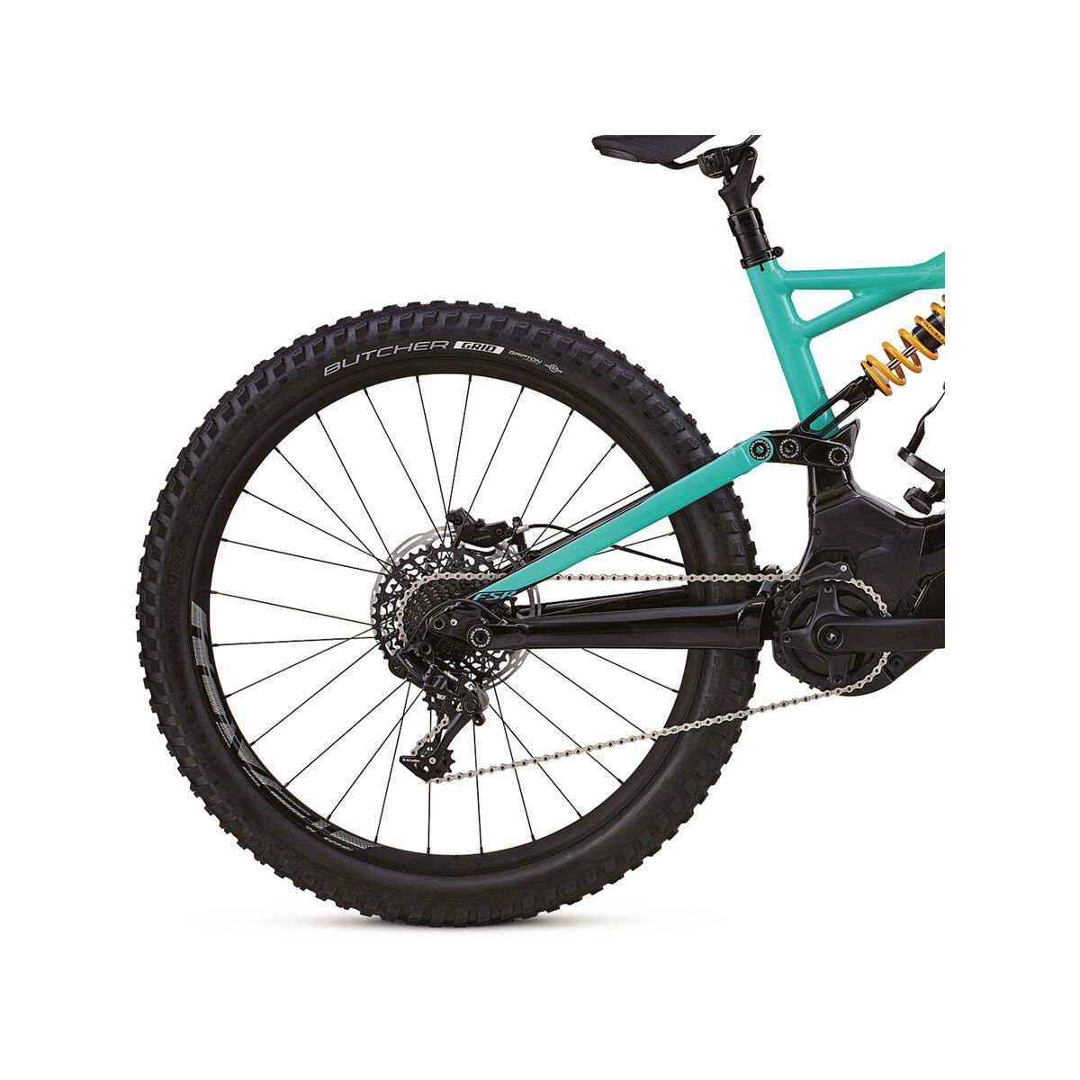 Specialized Turbo Kenevo Expert 6Fattie, black/cali fade/hyper green - Bild 6