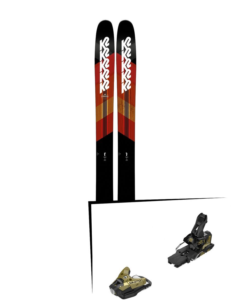 Set: K2 SKI Catamaran 2019 + Salomon STH2 WTR 16 gold/black - Bild 1