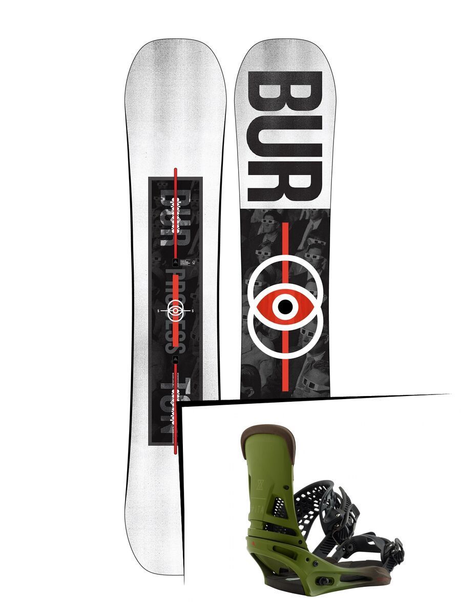Set: Burton Process 2019 + Burton Malavita camp on green - Bild 1
