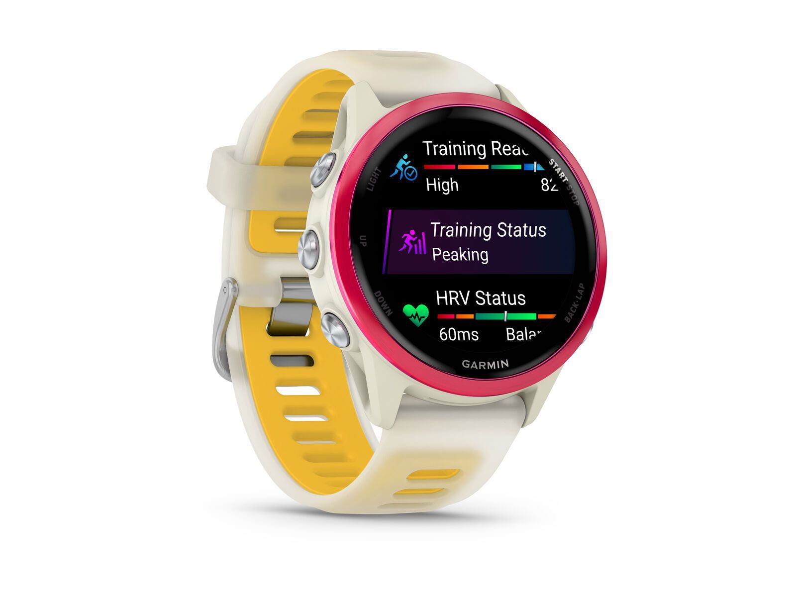 Garmin Forerunner 570 - 42 mm, bone/himbeerrot - Bild 6