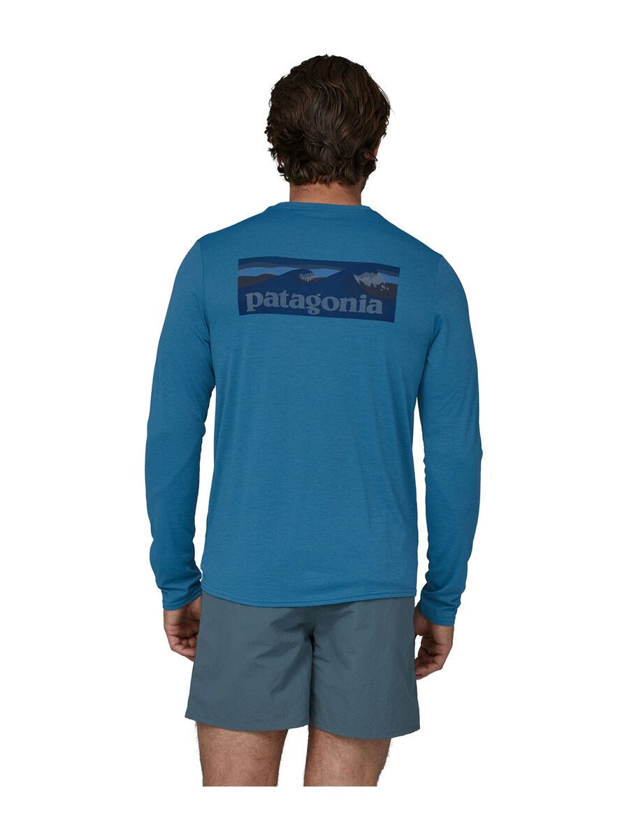 Patagonia Men’s Long-Sleeved Cap Cool Daily Graphic Shirt - Waters, boardshort logo/wavy blue x-dye - Bild 5