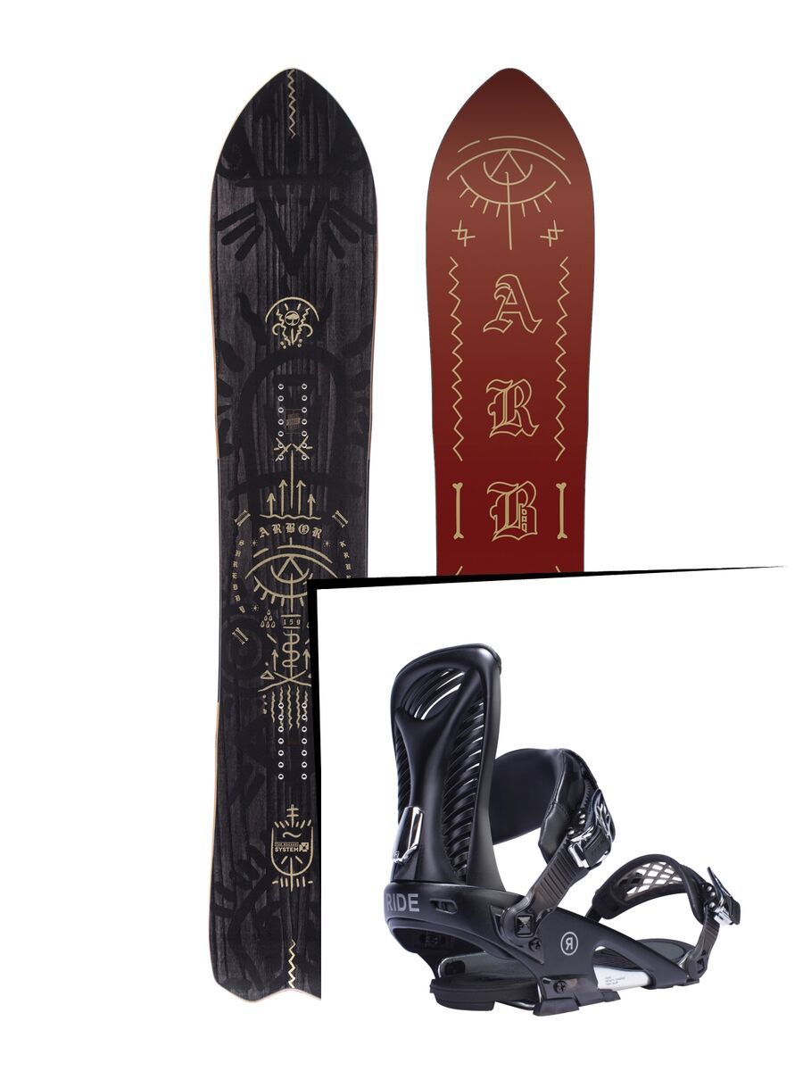 Set: Arbor Shreddy Krueger 2017 + Ride Capo (1770112S) - Bild 1