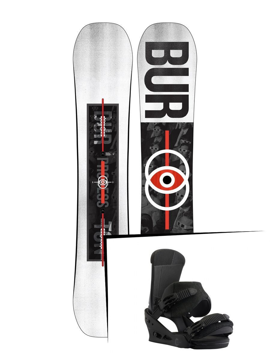 Set: Burton Process 2019 + Burton Custom black matte - Bild 1