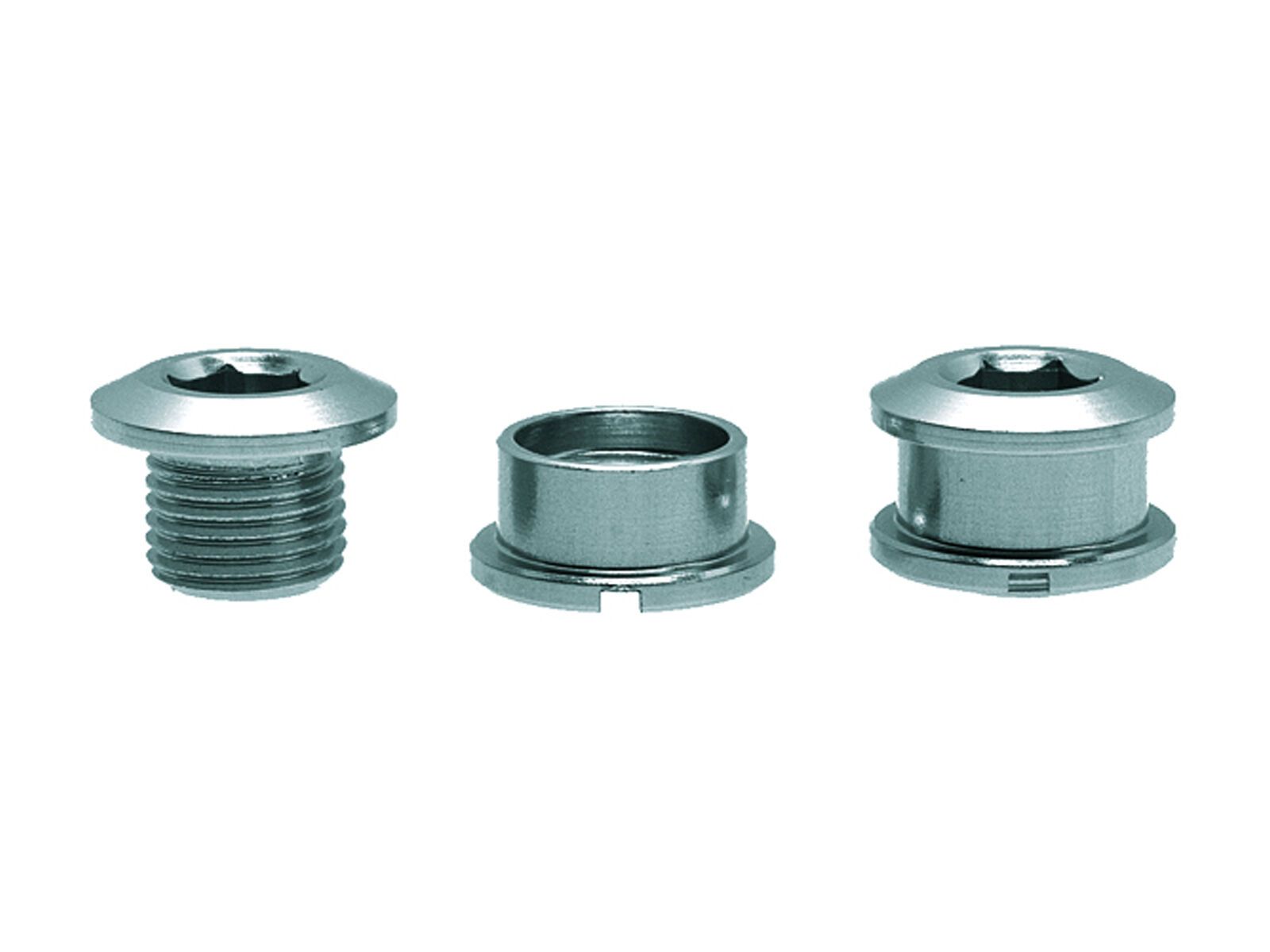 Problem Solvers Kettenblattschraubenset, 8 mm, 2-fach, Aluminium, silber - Bild 1