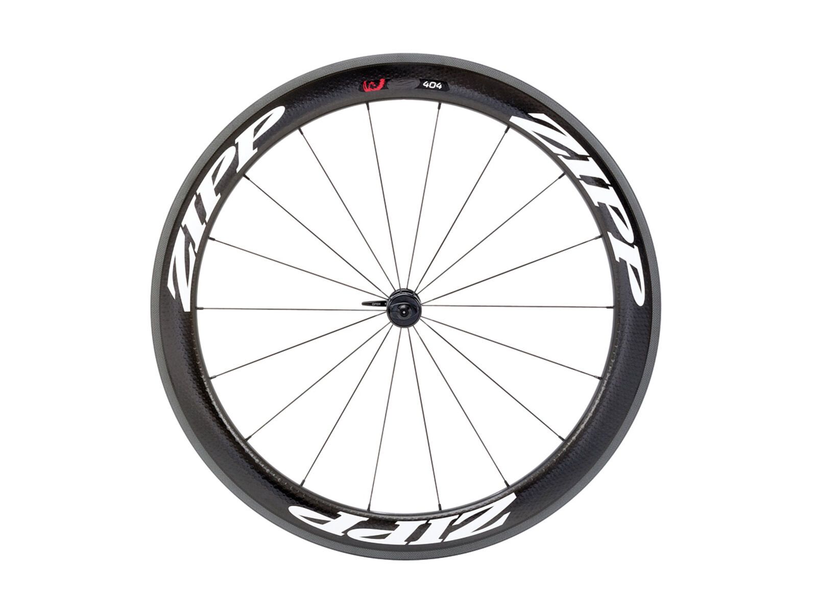Zipp 404 Firecrest Carbon Clincher, schwarz/mattweisse Aufkleber - Bild 1