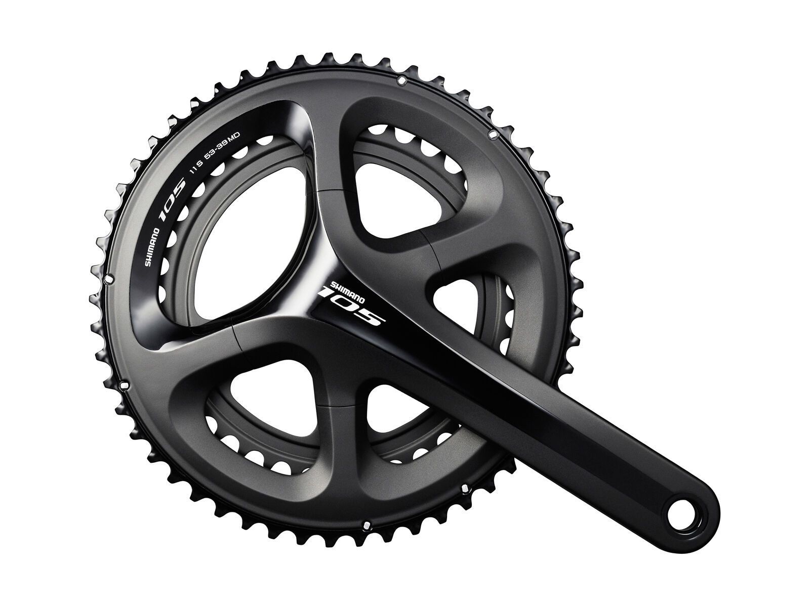 Shimano 105 FC-5800 Kurbelgarnitur - 2x11, 50/34 Compact, schwarz - Bild 1