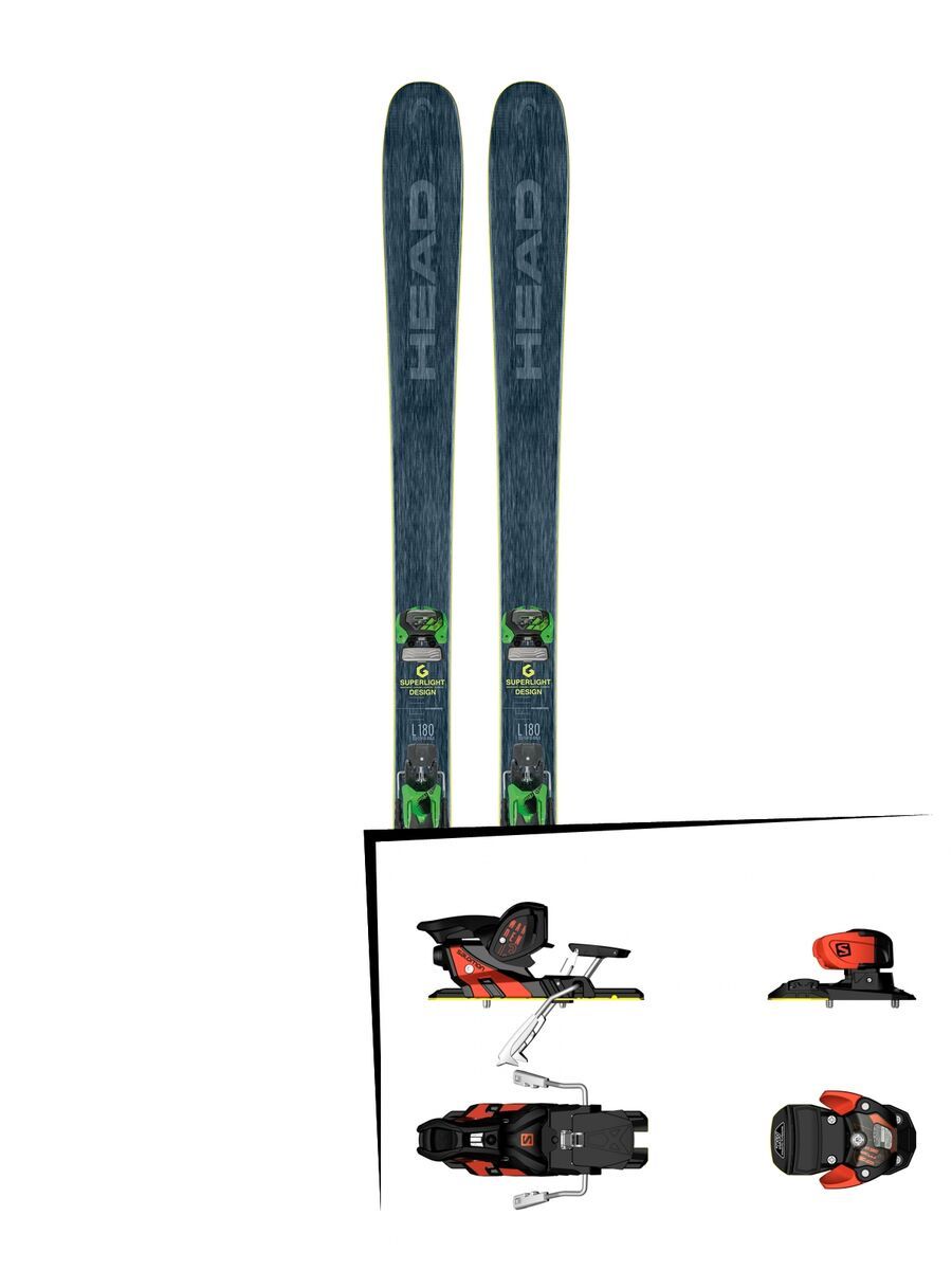 Set: Head Kore 93 2018 + Salomon Warden MNC 13 white/black/orange - Bild 1