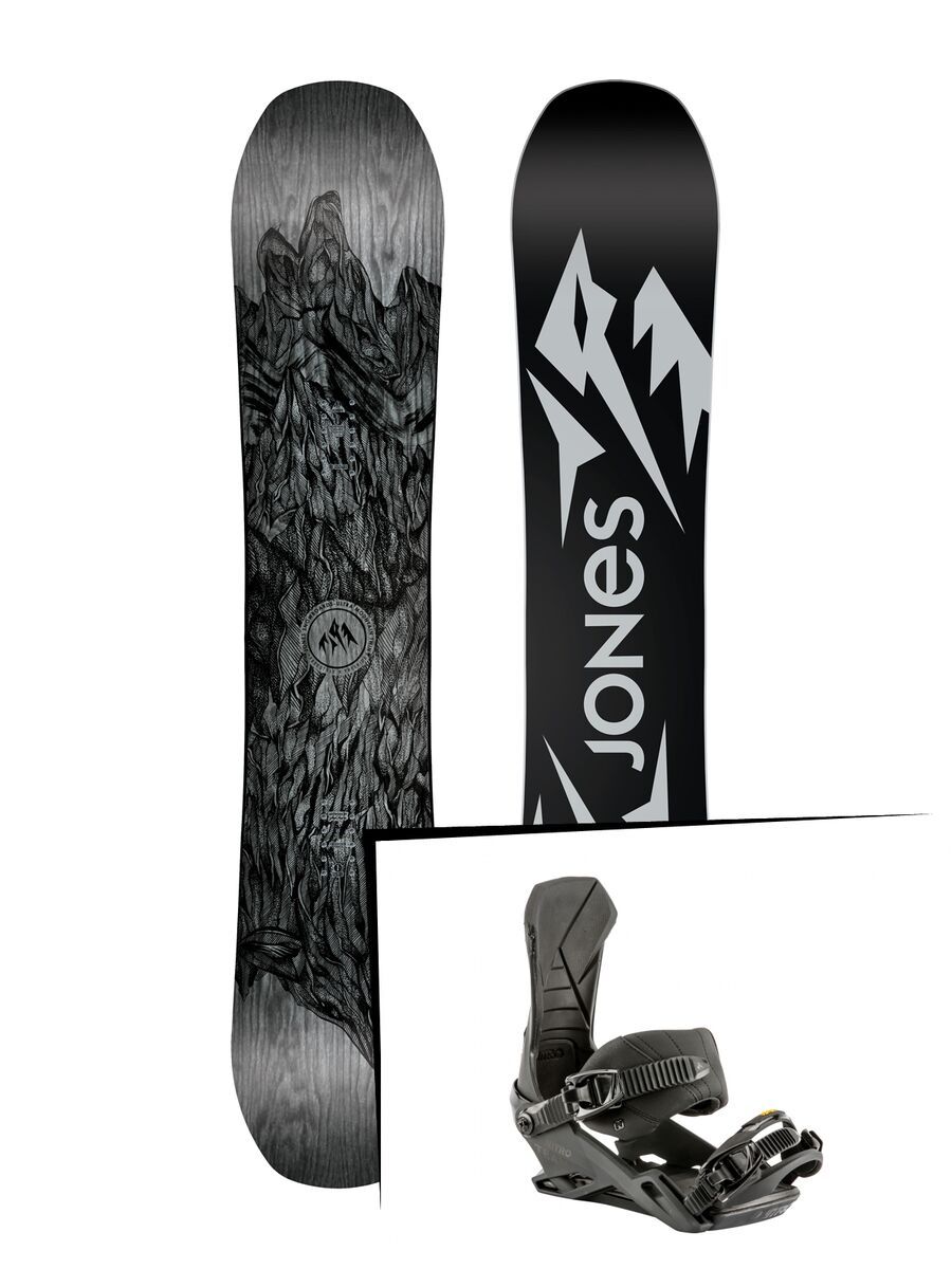 Set: Jones Ultra Mountain Twin 2019 + Nitro Team dark night - Bild 1