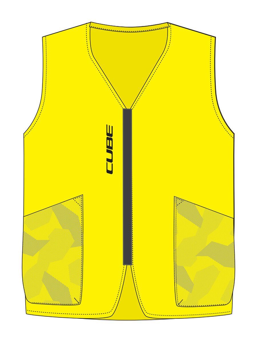 Cube Safety Weste Rookie CMPT, yellow - Bild 1